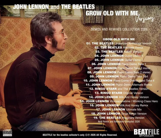 JOHN LENNON and THE BEATLES / GROW OLD WITH ME Versions (1CDR)