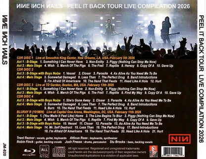 NINE INCH NAILS / PEEL IT BACK TOUR LIVE COMPILATION 2026 (4CDR+1BDR)