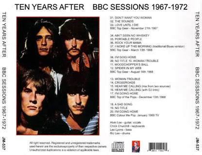 TEN YEARS AFTER / BBC SESSIONS 1967-1969 STEREO SOUNDBOARD (1CDR)