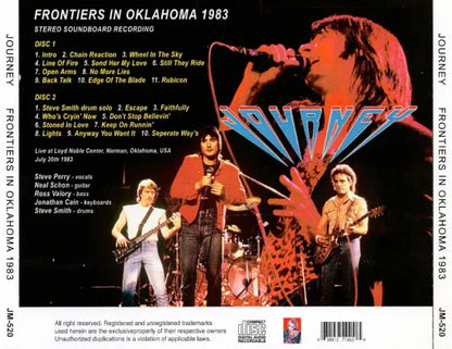 JOURNEY / FRONTIERS IN OKLAHOMA 1983 STEREO SOUNDBOARD (2CDR)