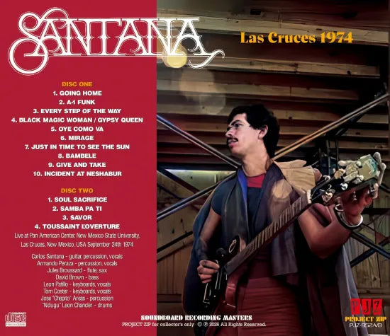 SANTANA / LAS CRUCES 1974 SOUNDBOARD (2CDR)