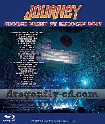JOURNEY / SECOND NIGHT AT BUDOKAN 2017 Pro-Shot (1BDR)