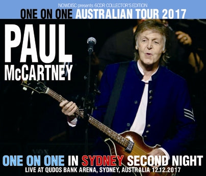 PAUL McCARTNEY / ONE ON ONE IN SYDNEY second night ONE ON ONE AUSTRALIAN TOUR 2017 (3CDR+1DVDR)