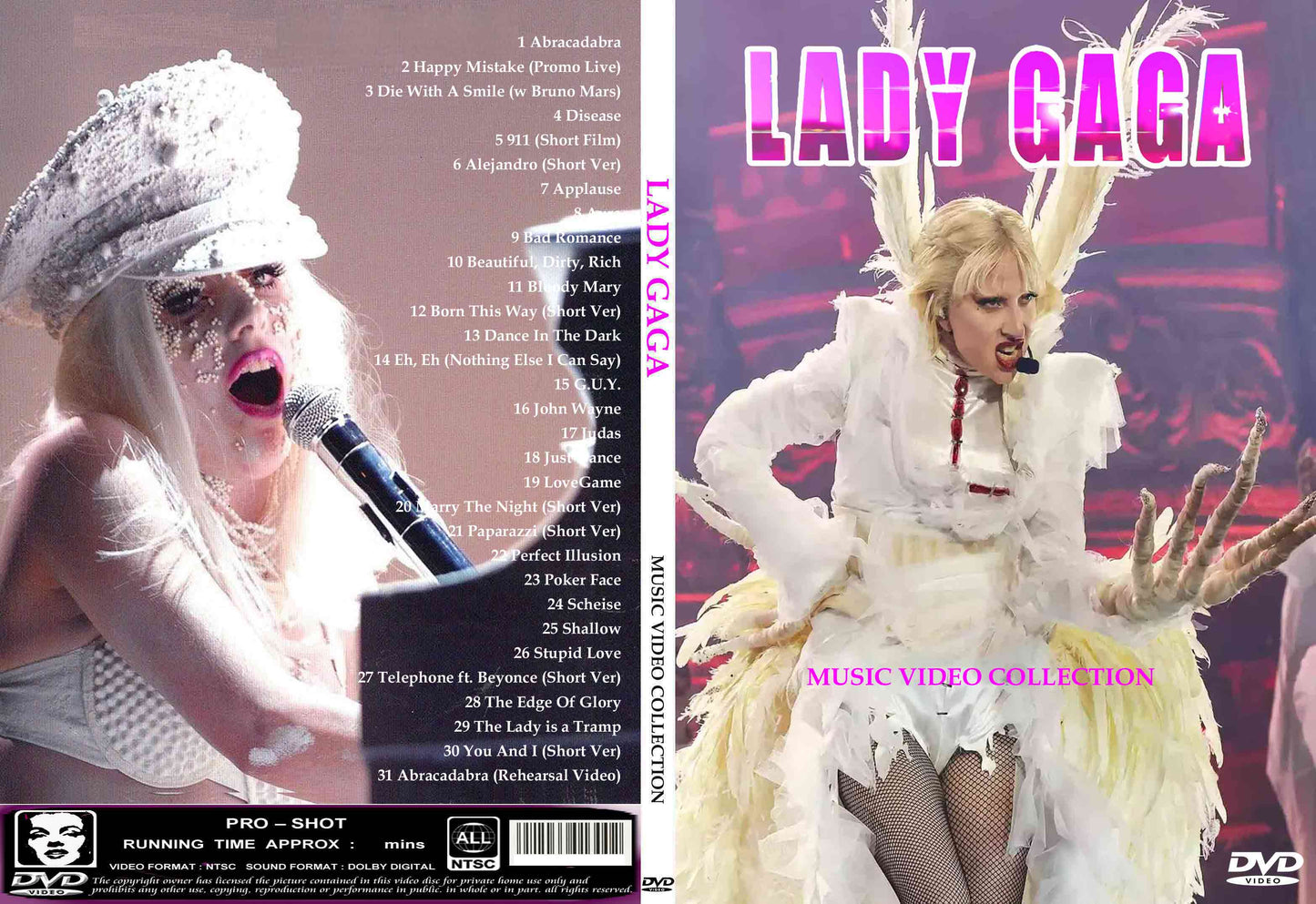 Lady Gaga / Music Video Collection 2025 Abracadabra (1DVDR)