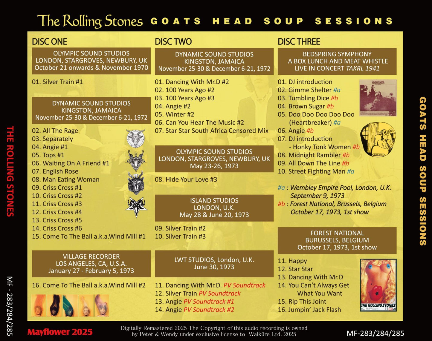 THE ROLLING STONES / GOATS HEAD SOUP SESSIONS (3CD)