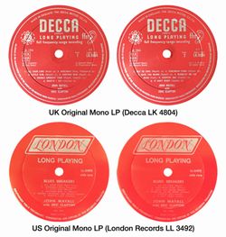 BLUESBREAKERS w/ERIC CLAPTON / BLUES BREAKERS WITH ERIC CLAPTON UK & US ORIGINAL MONO LP SET EDITION (2CD)