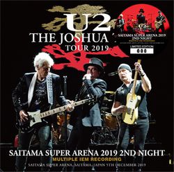 U2 / SAITAMA SUPER ARENA 2019 2ND NIGHT MULTIPLE IEM RECORDING (2CD)