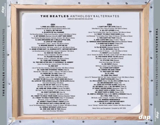 THE BEATLES / ANTHOLOGY ALTERNATES 1-4 SET COMPLETE NEW MASTERS COLLECTION (8CD)