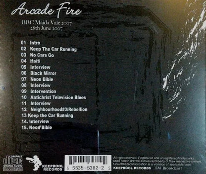 ARCADE FIRE / BBC Maida Vale 2007 SOUNDBOARD (1CD)