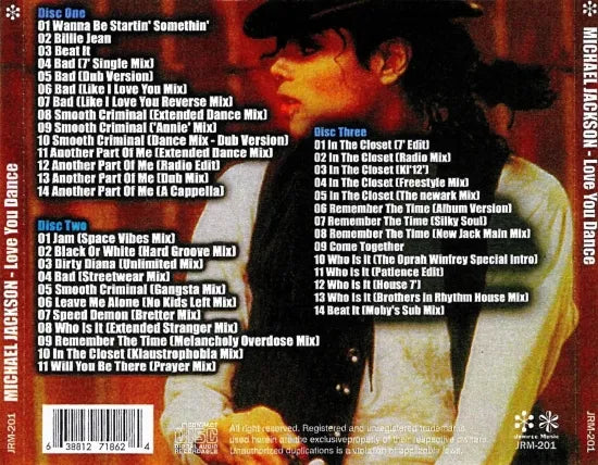 Michael Jackson / Love You Dance (3CDR)