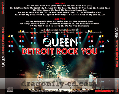QUEEN / DETROIT ROCK YOU (2CDR)