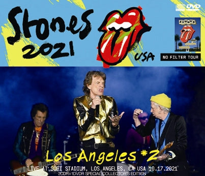 THE ROLLING STONES / LOS ANGELES #2 NO FILTER US TOUR 2021 (2CDR+1DVDR)