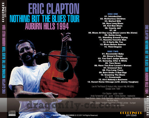 ERIC CLAPTON / NOTHING BUT THE BLUES TOUR AUBURN HILLS 1994 (2CDR)