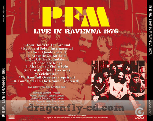 P.F.M. / LIVE IN RAVENNA 1976 (1CDR)