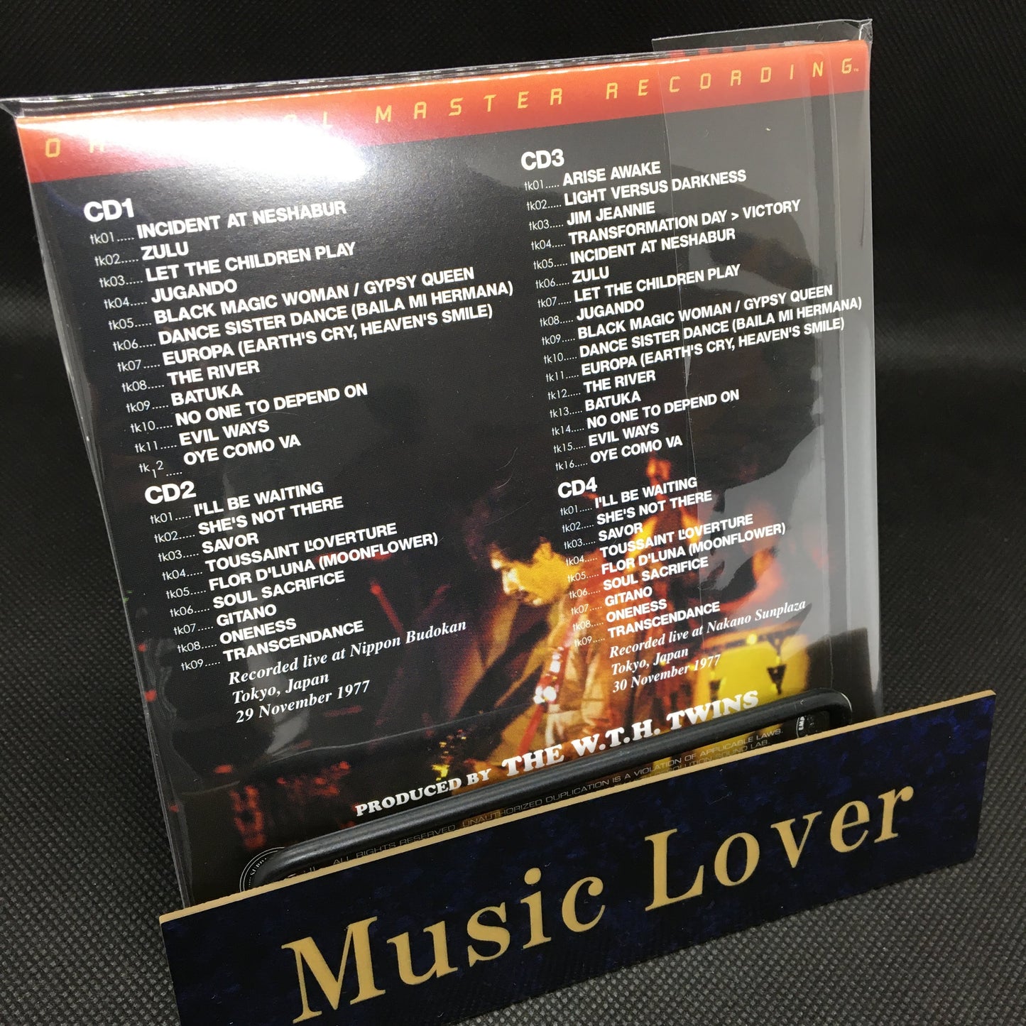 SANTANA / NIGHT BLOOMS OVER TOKYO 1977 (4CD) SOUNDBOARD Empress Valley New