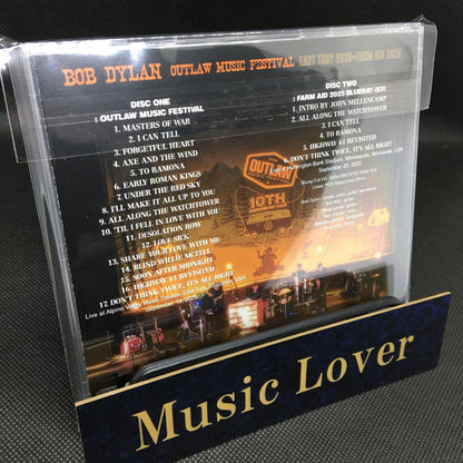 BOB DYLAN / OUTLAW MUSIC FESTIVAL EAST TROY 2025 + FARM AID 2025 HD Pro-shot (1CDR+1BDR)
