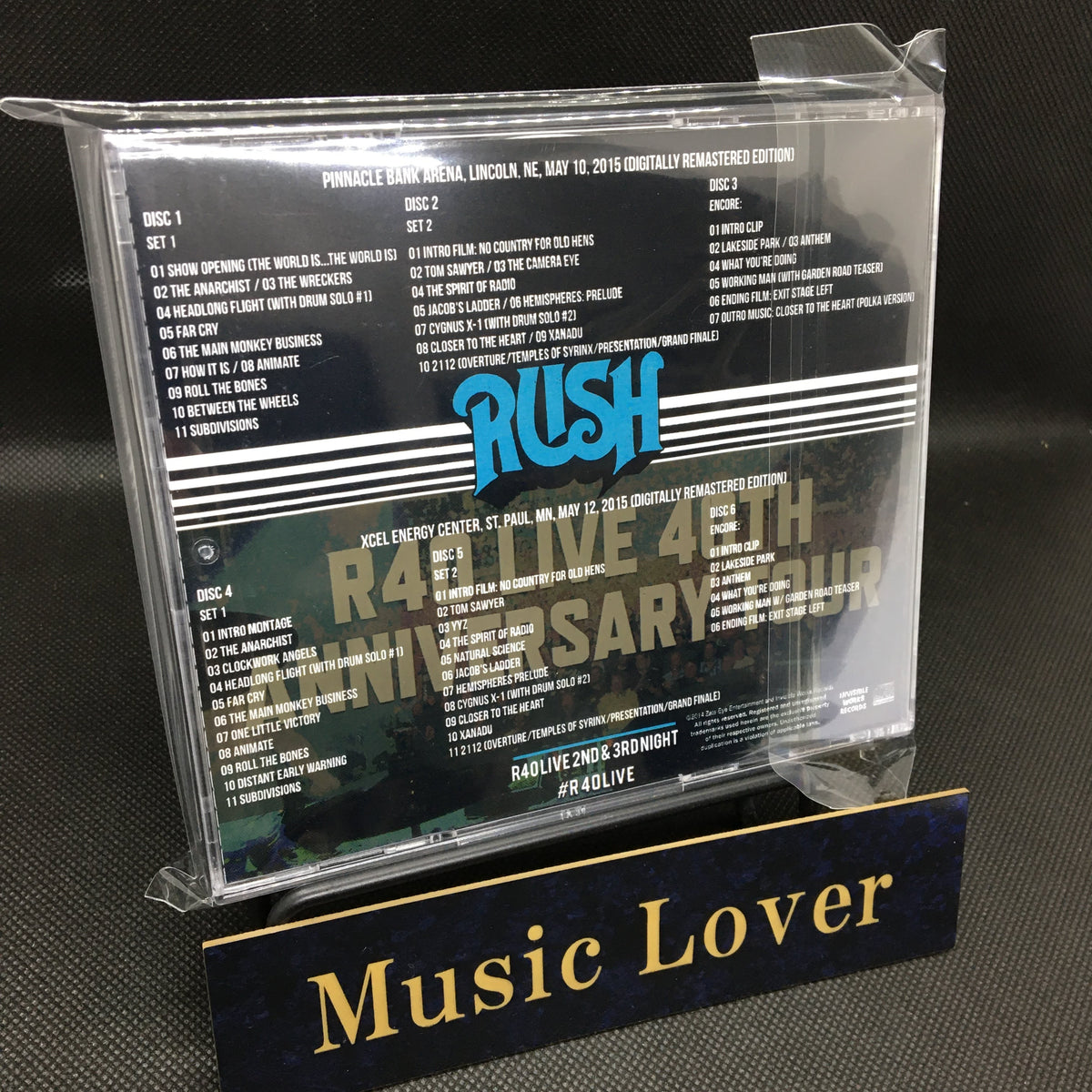RUSH / R40 LIVE 2nd & 3rd Night (6CDR) – WORLD MUSIC LOVER