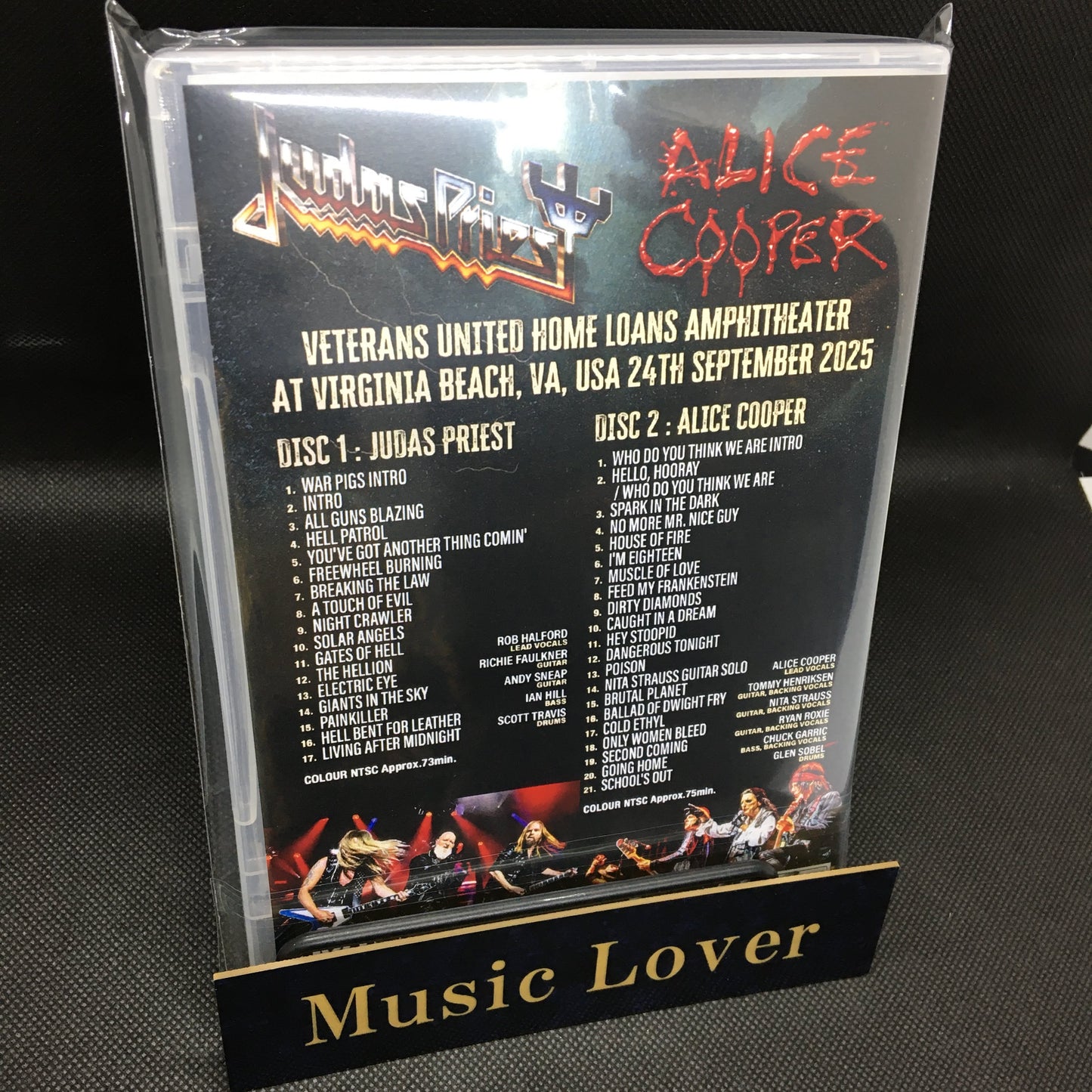 ALICE COOPER/JUDAS PRIEST / VIRGINIA BEACH 2025 FRONT ROW (2DVDR)