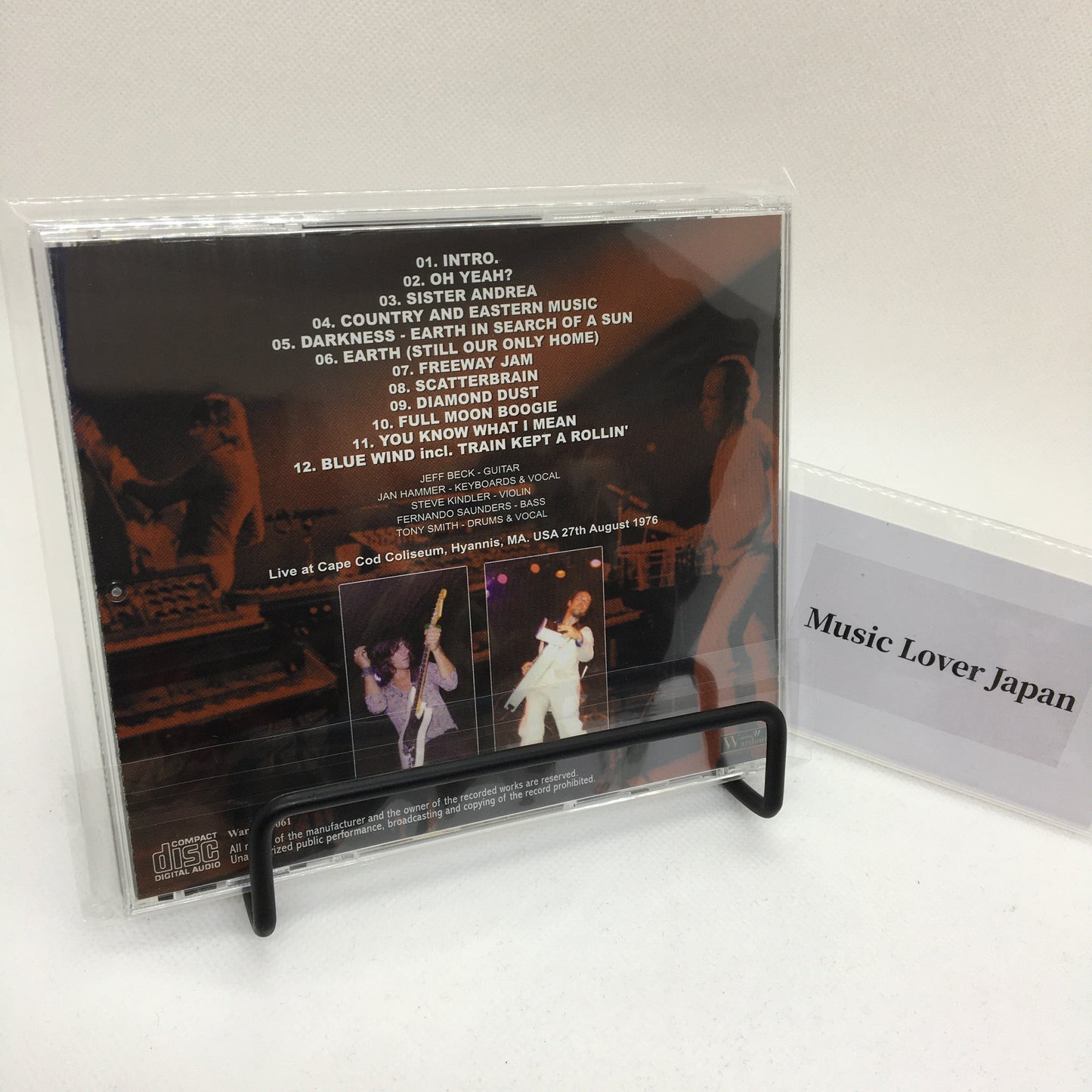 JEFF BECK with The JAN HAMMER GROUP / CAPE COD JAM (1CD)