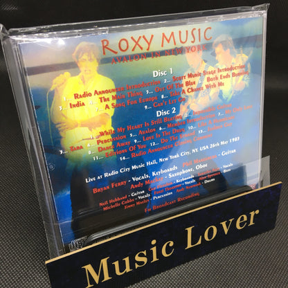 ROXY MUSIC / AVALON IN NEW YORK SOUNDBOARD (2CDR)