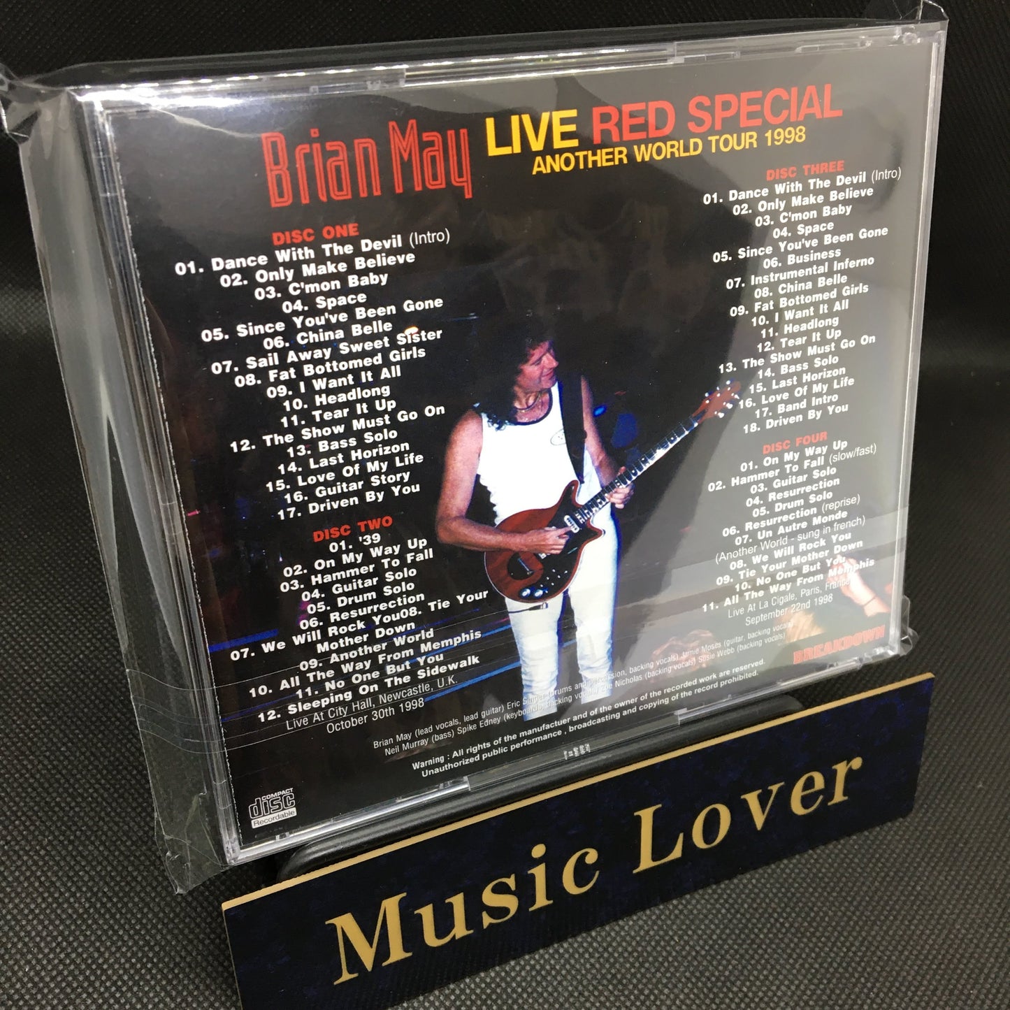 BRIAN MAY / LIVE RED SPECIAL 1998: ANOTHER WORLD TOUR (4CDR)