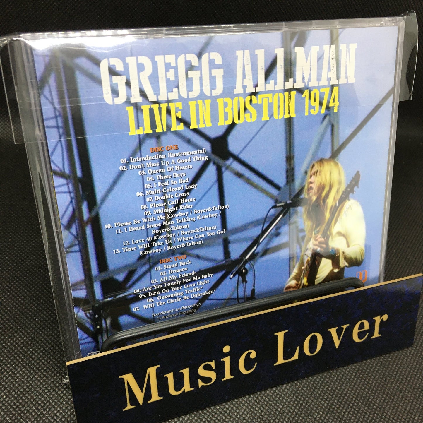 GREGG ALLMAN / LIVE IN BOSTON 1974 Soundboard (2CDR)