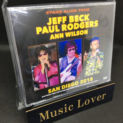 JEFF BECK, PAUL RODGERS & ANN WILSON / SAN DIEGO 2018 (3DVDR)