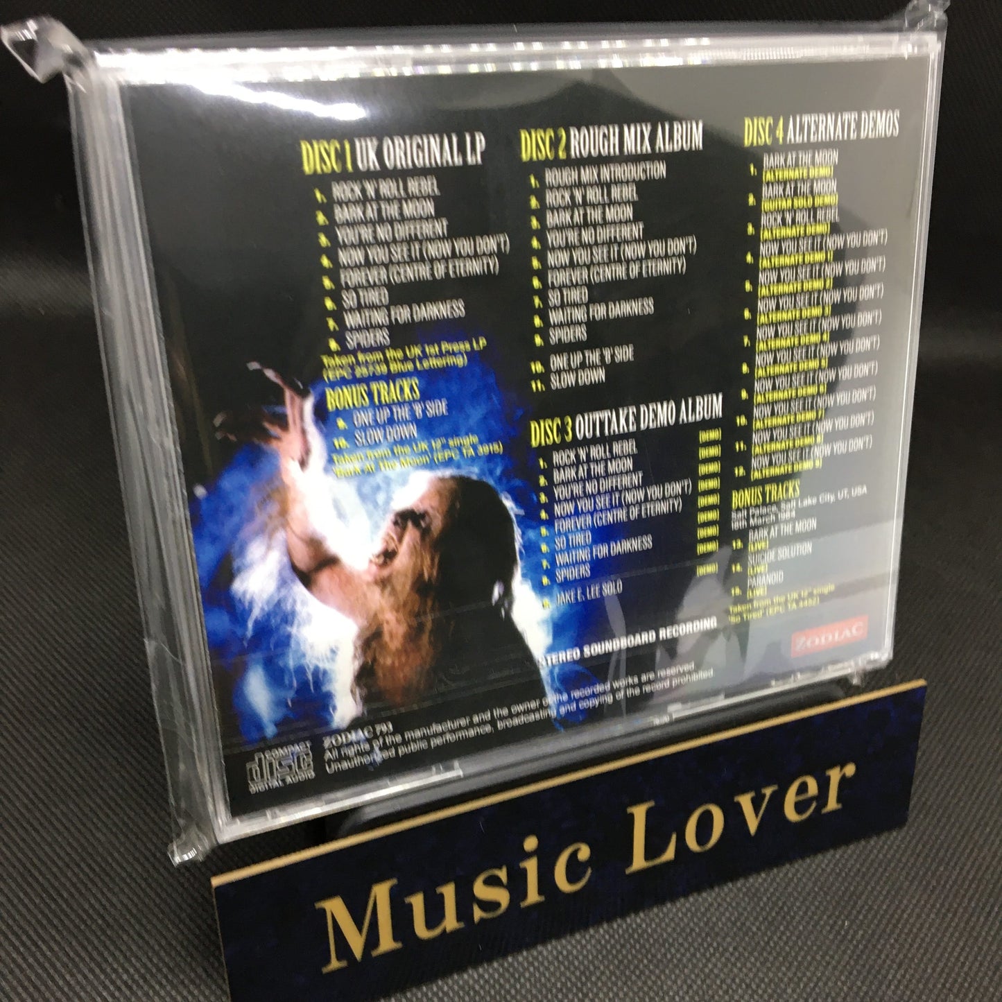 OZZY OSBOURNE / BARK AT THE MOON THE ULTIMATE COLLECTION STEREO SOUNDBOARD (4CD)