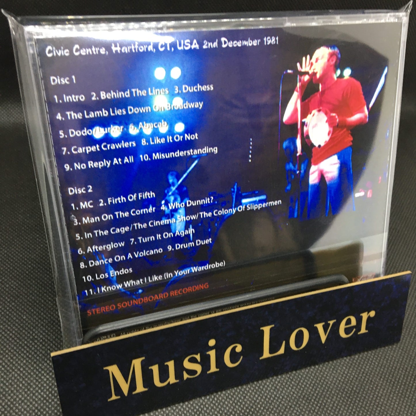 GENESIS / HARTFORD 1981 SOUNDBOARD (2CDR)