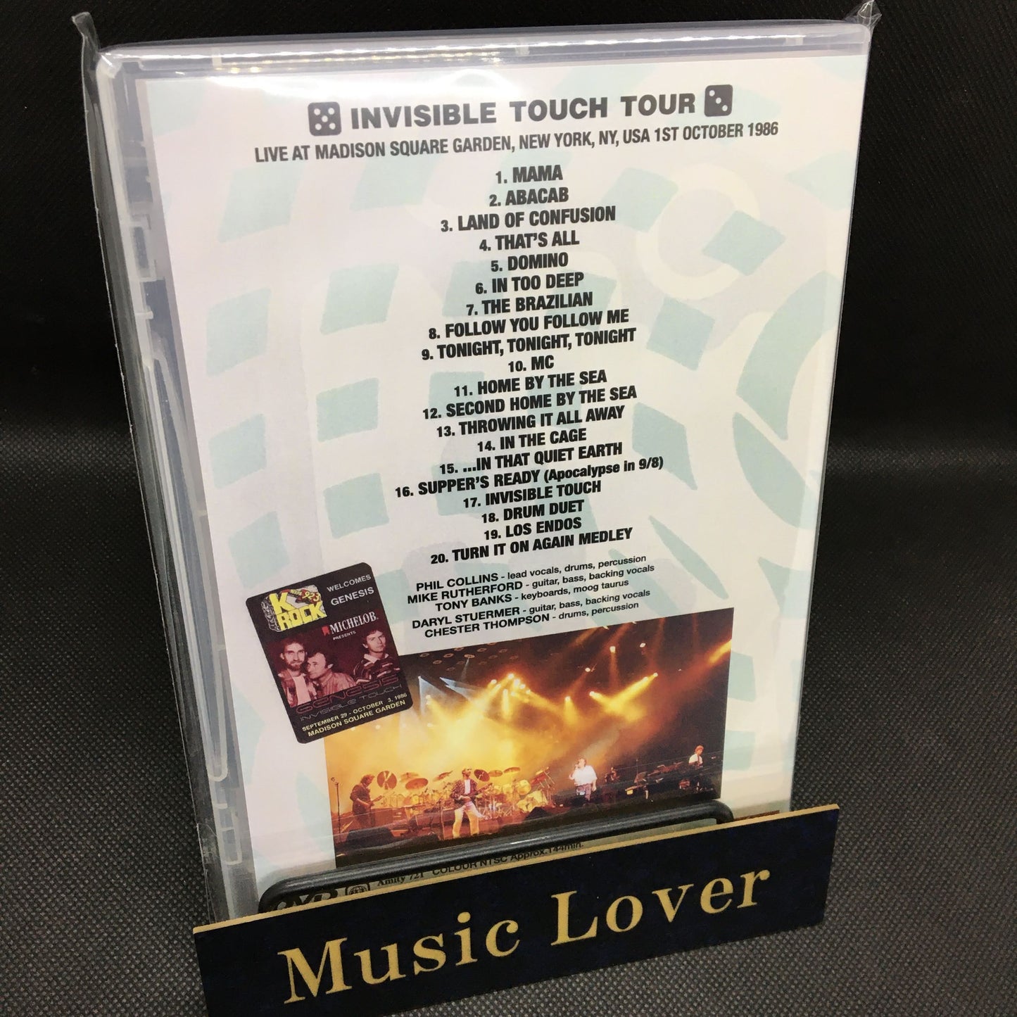 GENESIS / MADISON SQUARE GARDEN 1986 3RD NIGHT (1DVDR)