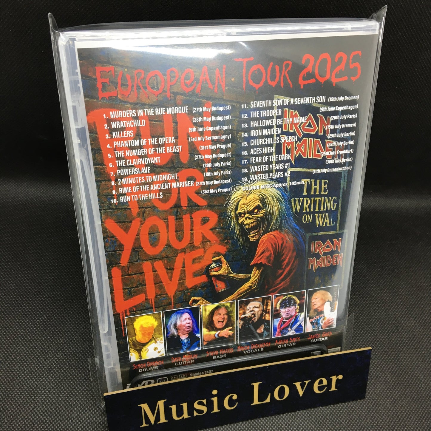 IRON MAIDEN / RUN FOR YOUR LIVES 2025 TOUR HIGHLIGHTS (1DVDR)