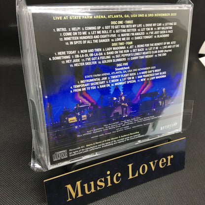 PAUL McCARTNEY / ATLANTA 2025 2 DAYS COMPLETE ORIGINAL IN EAR MONITOR RECORDING (5CD)