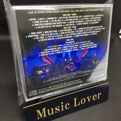 PAUL McCARTNEY / ATLANTA 2025 2 DAYS COMPLETE ORIGINAL IN EAR MONITOR RECORDING (5CD)
