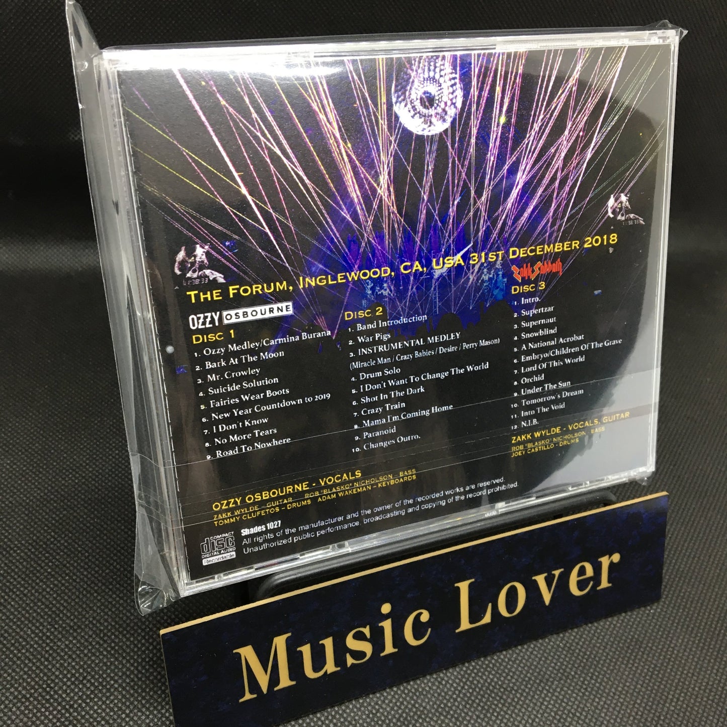OZZY OSBOURNE ZAKK SABBATH / OZZFEST NEW YEAR'S EVE 2018 (3CDR)