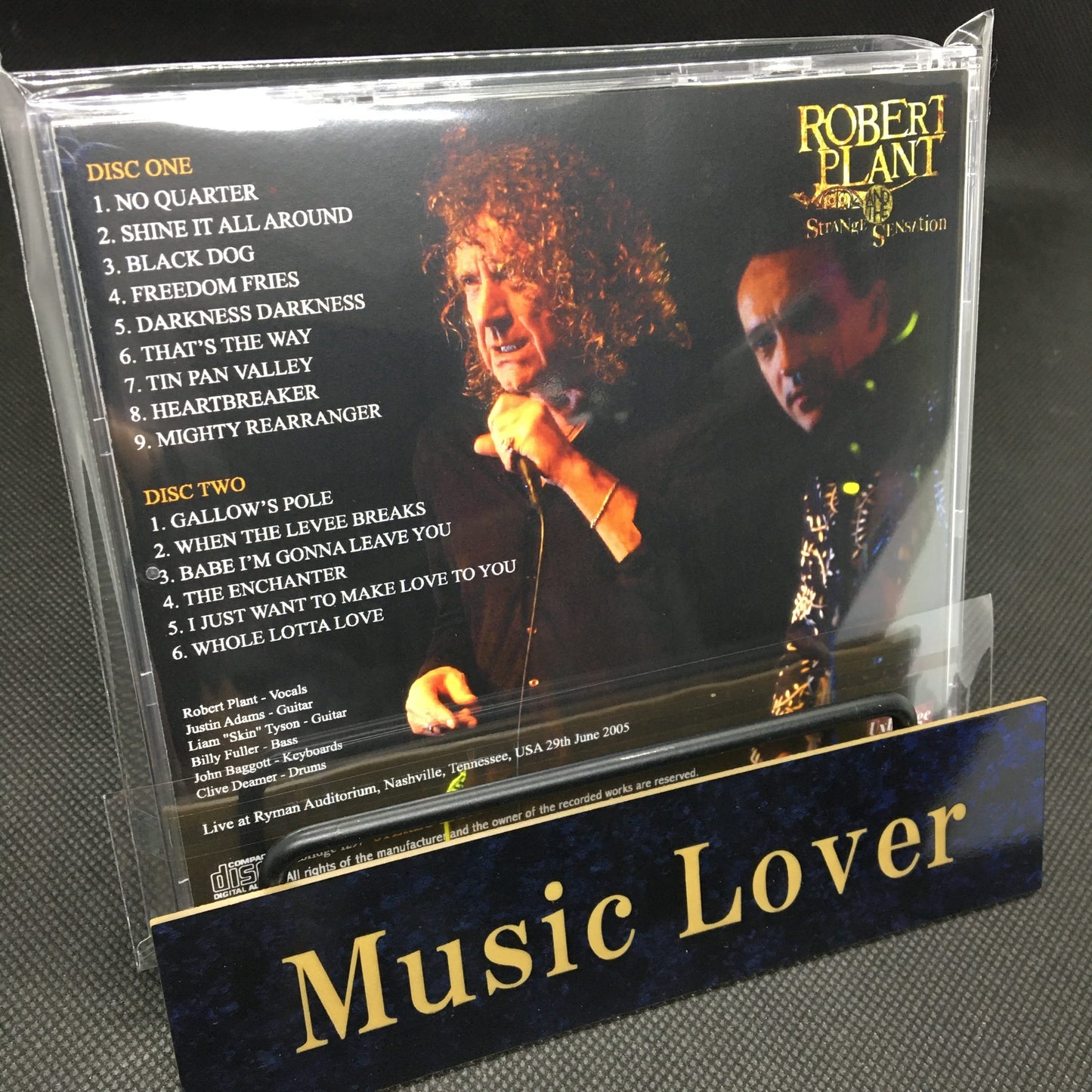 ROBERT PLANT & THE STRANGE SENSATION / NASHVILLE 2005 STEREO SOUNDBOARD (2CDR)