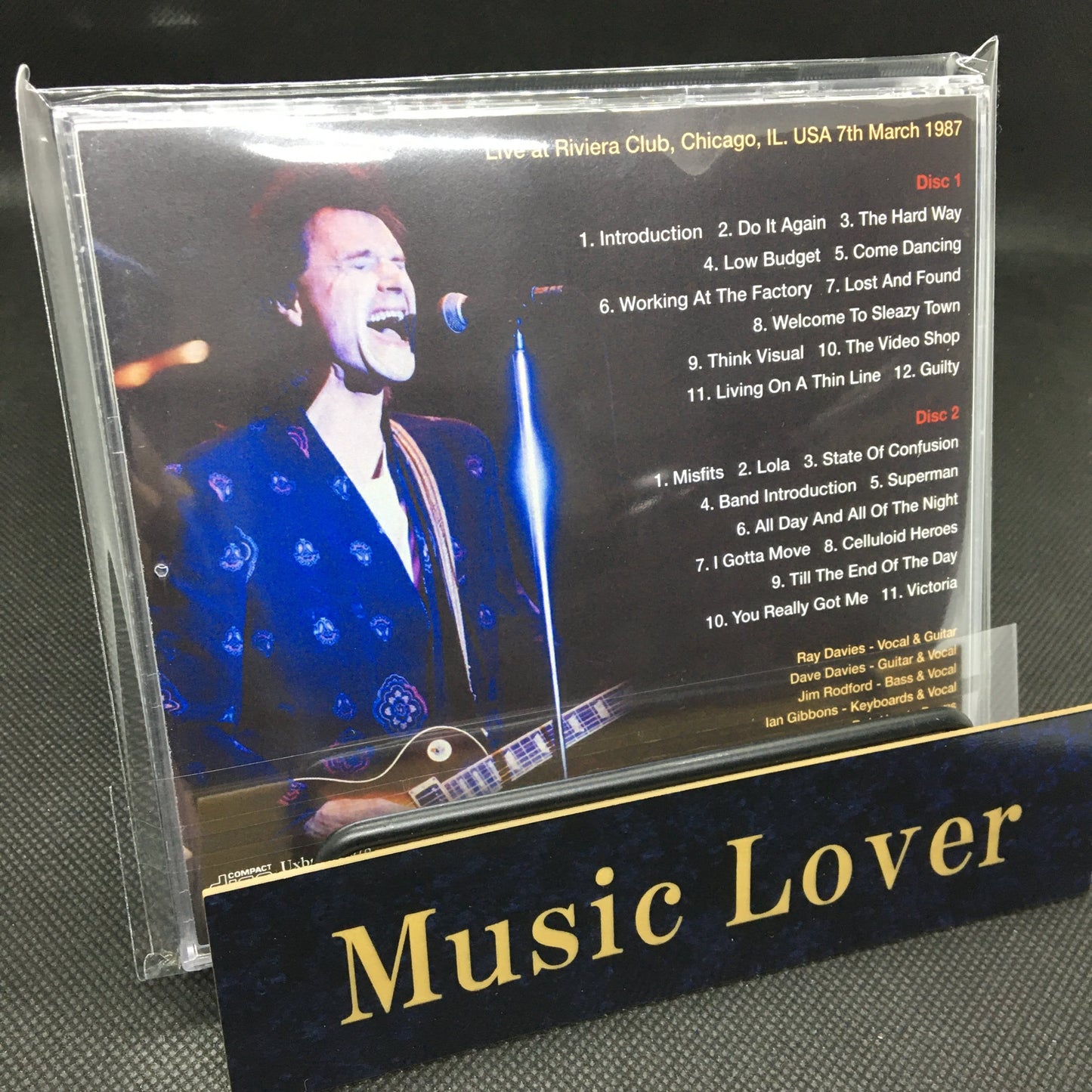 KINKS / REMAINS UNTOUCHABLE CHICAGO 1987 STEREO SOUNDBOARD (2CDR)