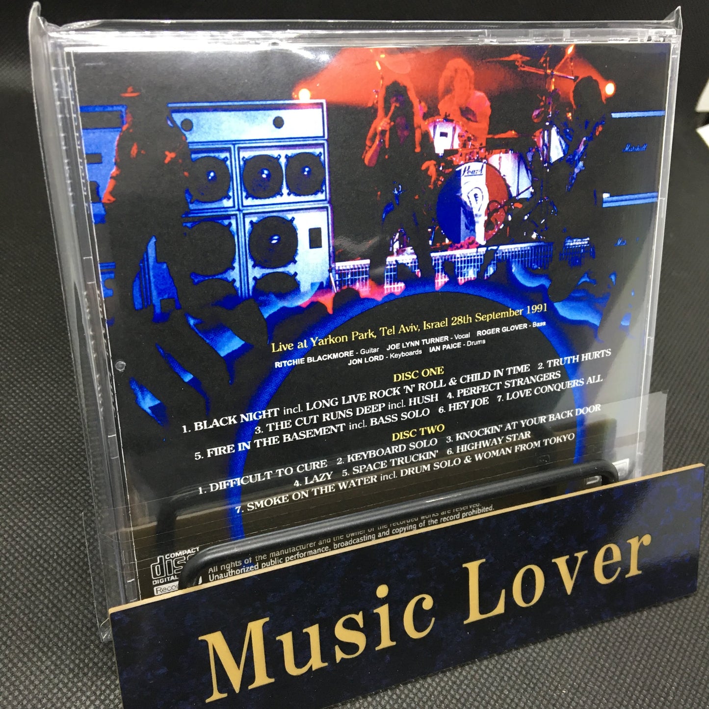 DEEP PURPLE / ISRAEL FIRE TEL AVIV 1991 STEREO SOUNDBOARD (2CDR)