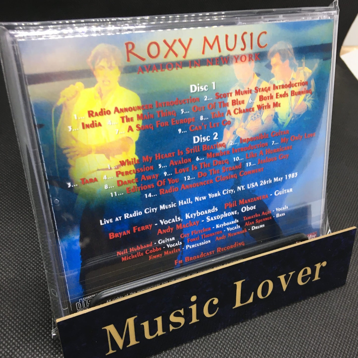 ROXY MUSIC / AVALON IN NEW YORK SOUNDBOARD (2CDR)