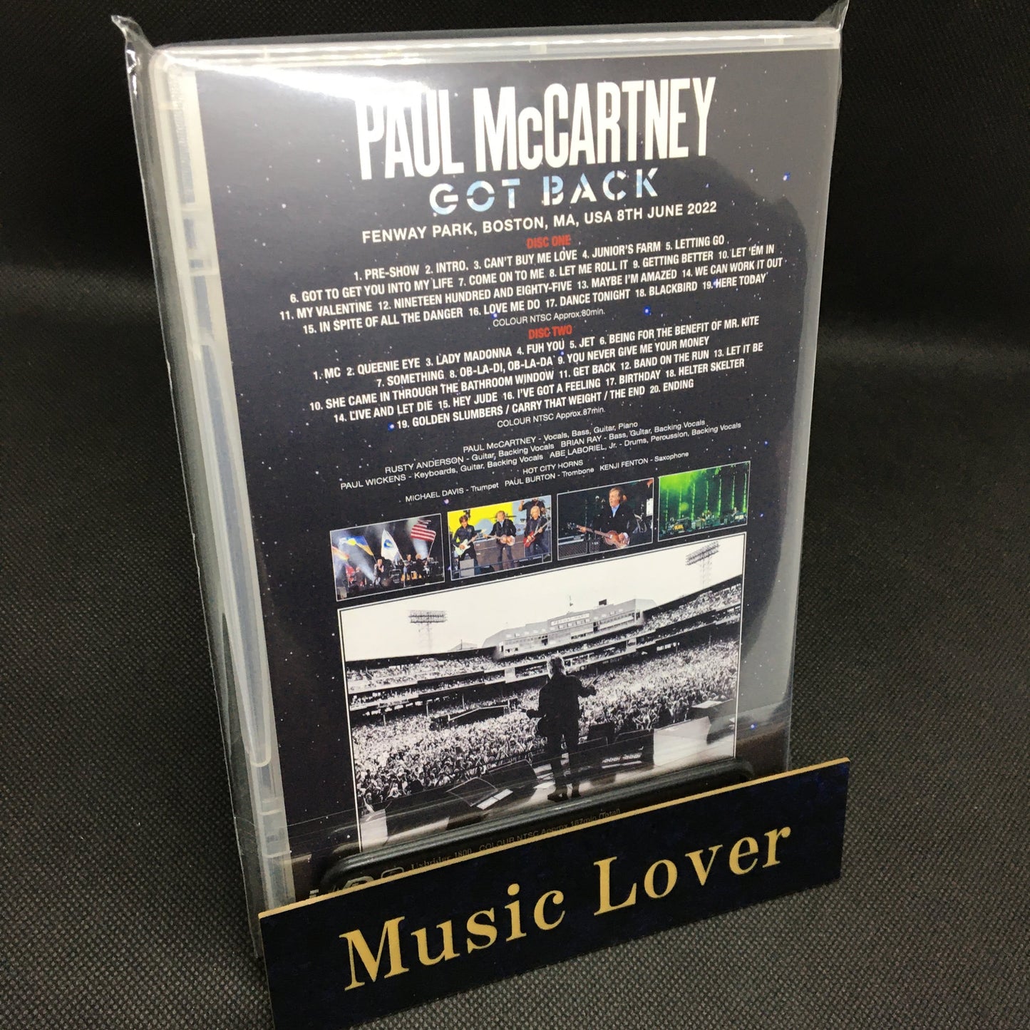 PAUL McCARTNEY / BOSTON 2022 2ND NIGHT ORIGINAL VIDEO MASTER (2DVDR)
