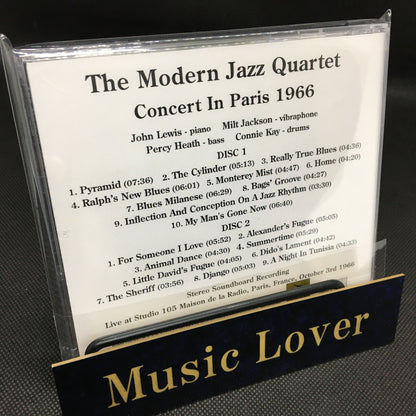 The Modern Jazz Quartet / Concert In Paris 1966 STEREO SOUNDBOARD (2CDR)