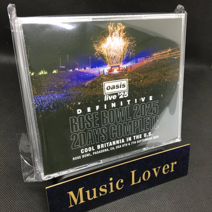 OASIS / DEFINITIVE ROSE BOWL 2025 2 DAYS COMPLETE COOL BRITANNIA IN THE U.S. (4CD)