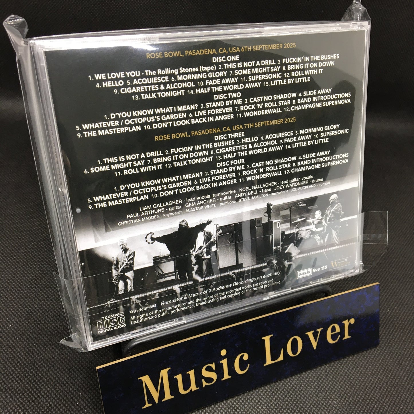 OASIS / DEFINITIVE ROSE BOWL 2025 2 DAYS COMPLETE COOL BRITANNIA IN THE U.S. (4CD)