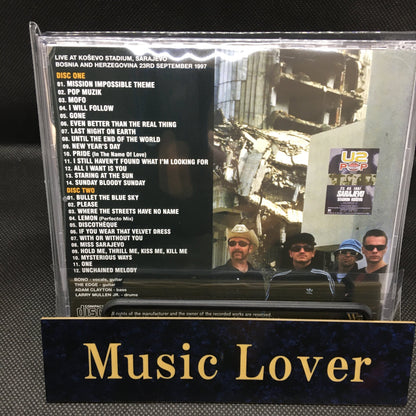 U2 / DEFINITIVE SARAJEVO 1997 2025 REMASTER & REMIX STEREO SOUNDBOARD (2CD)