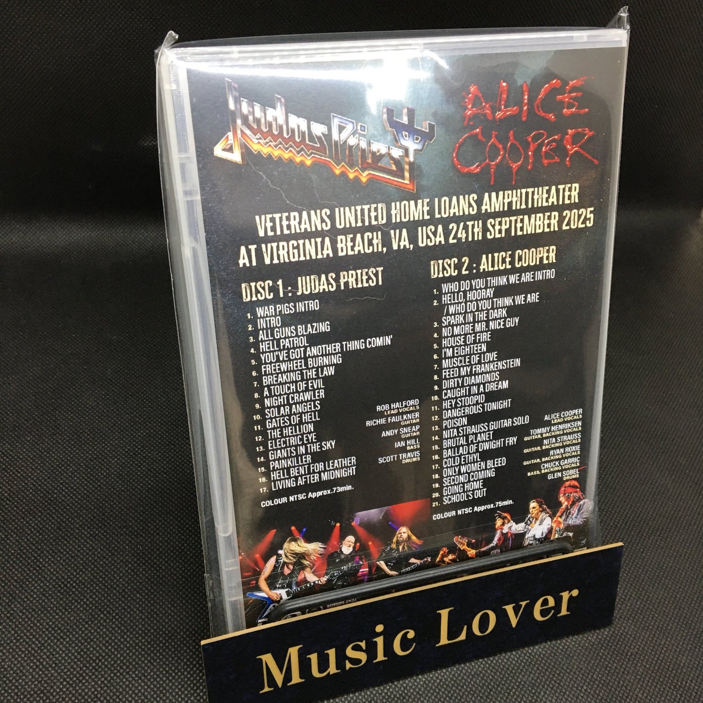ALICE COOPER/JUDAS PRIEST / VIRGINIA BEACH 2025 FRONT ROW (2DVDR)