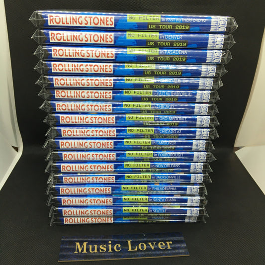 THE ROLLING STONES / No Filter US Tour 2019 Set of 17 performances (17DVDR)
