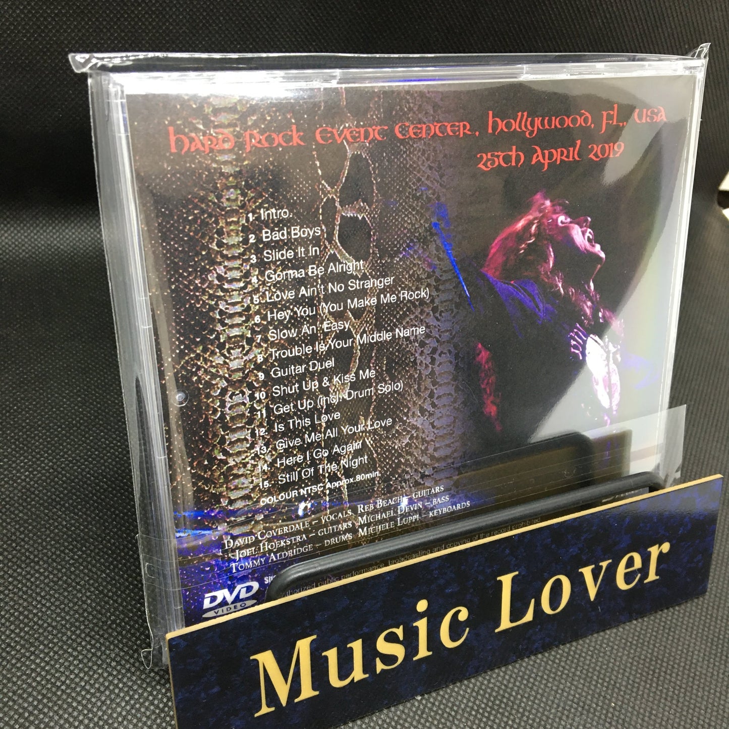 WHITESNAKE / HOLLYWOOD FLORIDA 2019 (1DVDR)