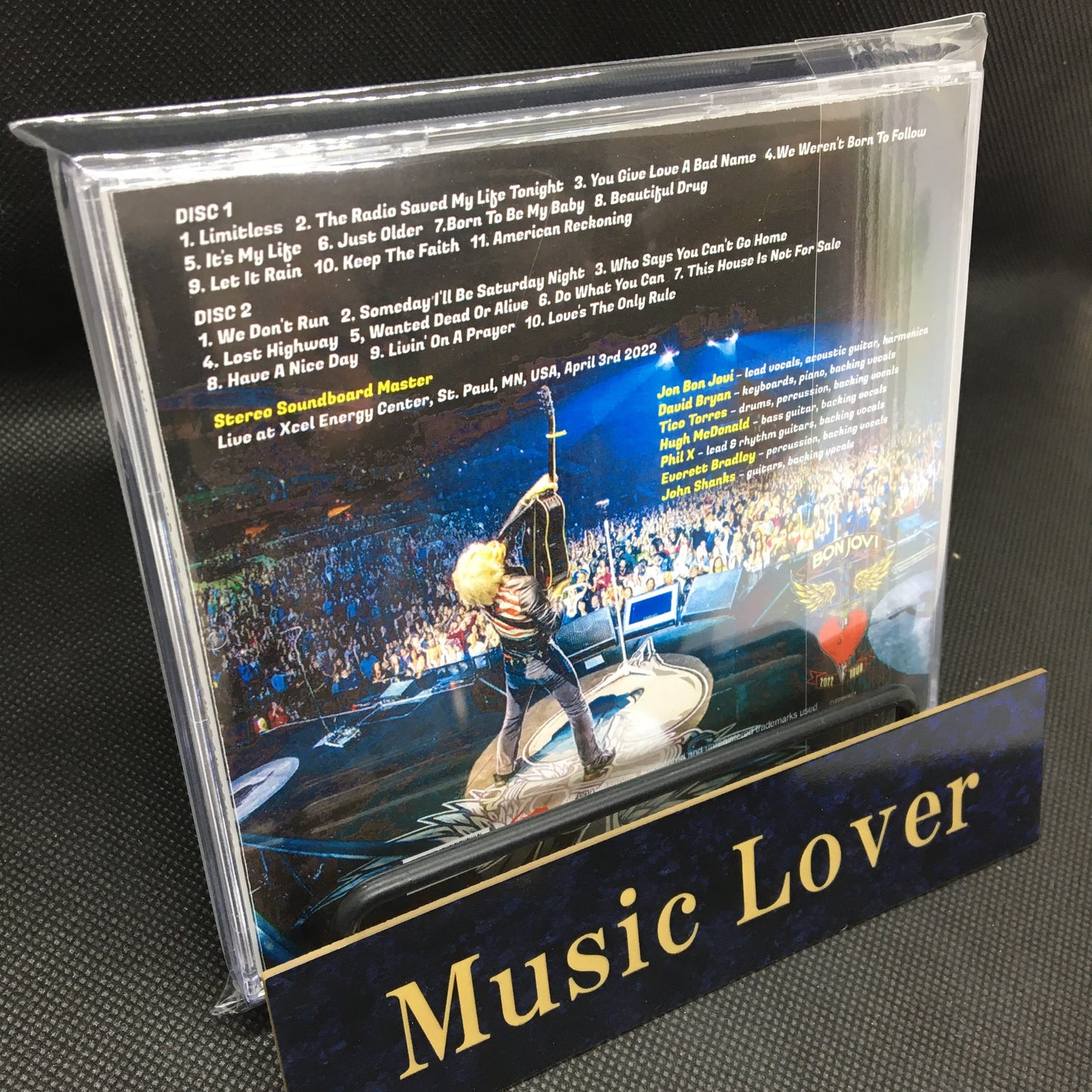 BON JOVI / TOUR 2022 Xcel Energy Center STEREO SOUNDBOARD (2CDR)