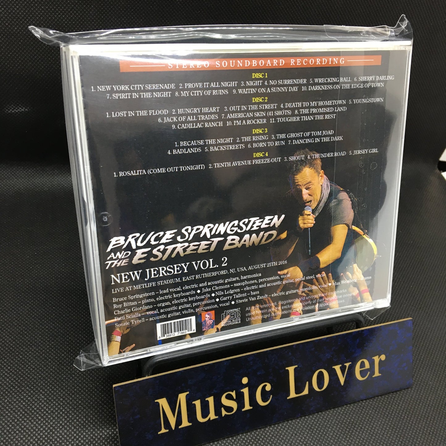 BRUCE SPRINGSTEEN & THE E STREET BAND / NEW JERSEY VOL. 2 STEREO SOUNDBOARD (4CDR)