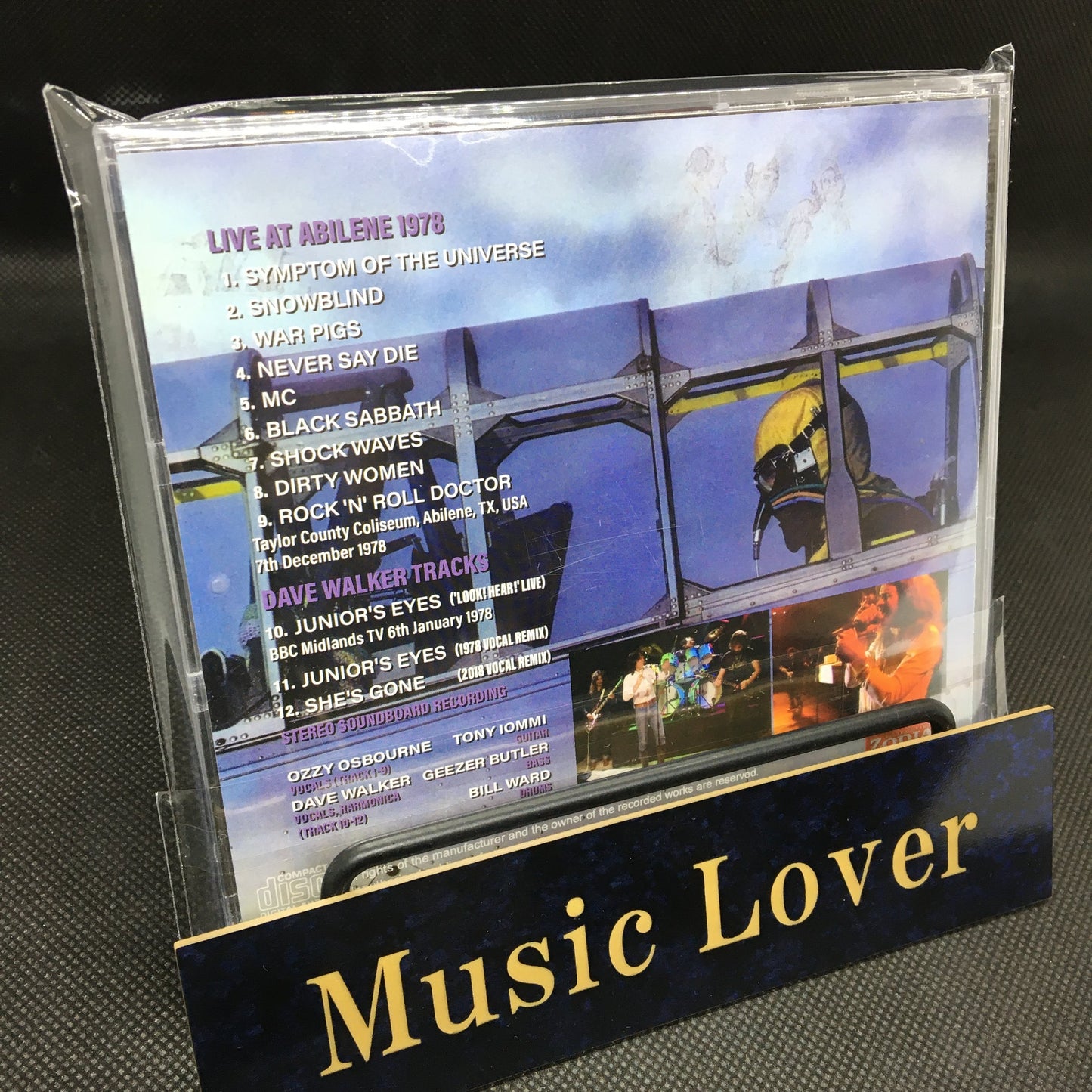 BLACK SABBATH / ABILENE 1978 SOUNDBOARD (1CD)