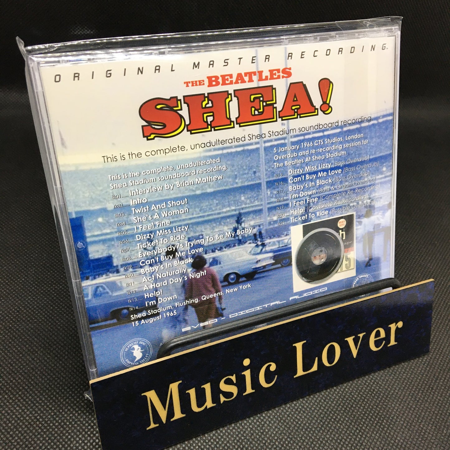 THE BEATLES / SHEA! “The Complete Unadulterated Shea Stadium Soundboard Recording” (1CD)